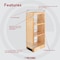 Rev-A-Shelf Maple Veneer, Light Brown, 5 in W, 26.15 in H, 10.75 in D, 10.75 in L, Light Brown 448-BBSCWC-5C - alternate 3